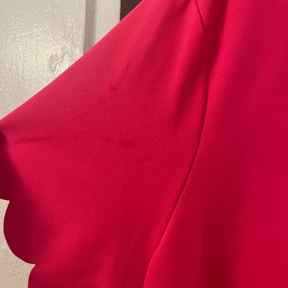 LAST CALL! Pink Short Sleeved Tee frm Jodiful, with scalloped sleeves and bottom - Picture 3 of 4